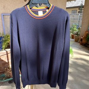 Paul Smith light weight blue wool sweater